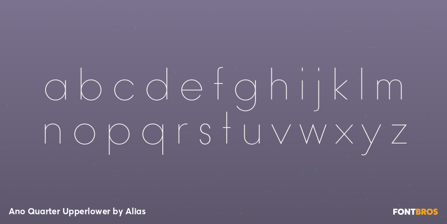 Ano Quarter Upperlower Font Poster #1