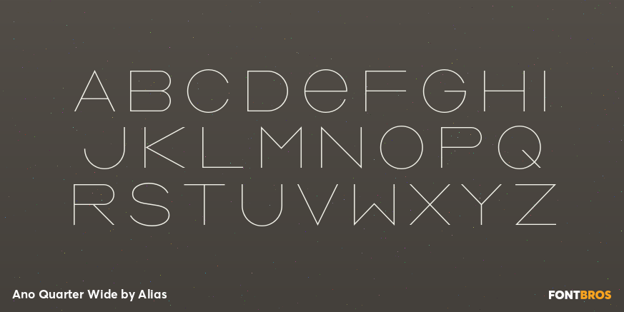 Ano Quarter Wide Font Poster #2