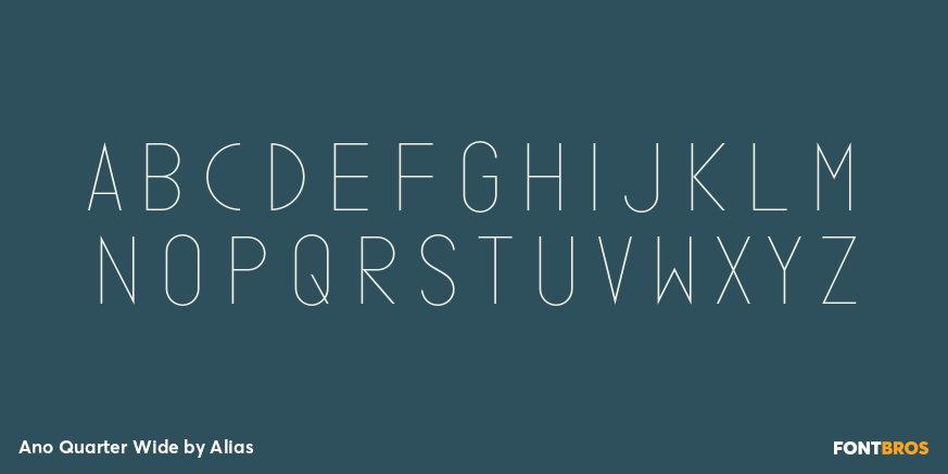 Ano Quarter Wide Font Poster #3