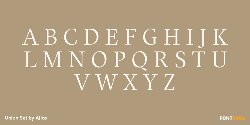 Union Set Font Poster #2