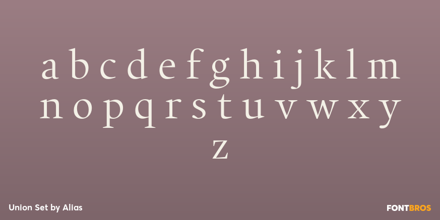 Union Set Font Poster #3