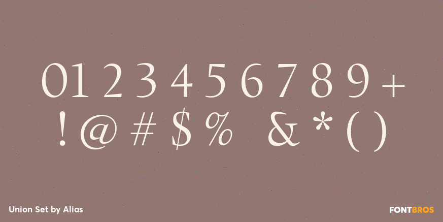 Union Set Font Poster #4