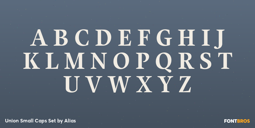 Union Small Caps Set Font Poster #2
