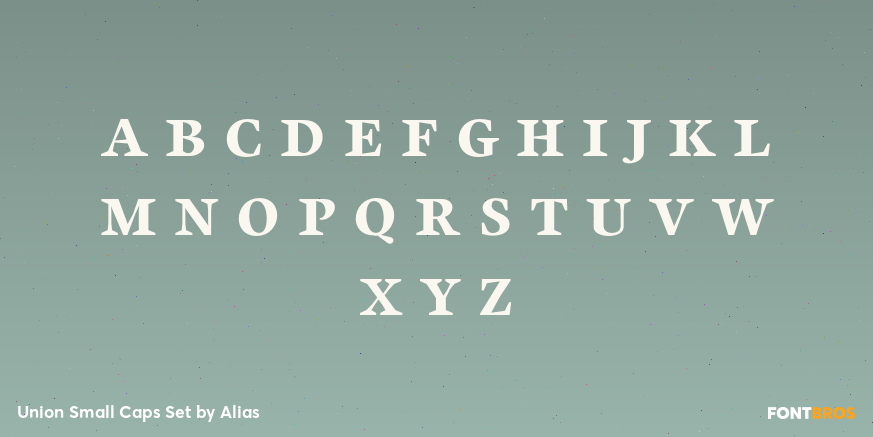Union Small Caps Set Font Poster #3
