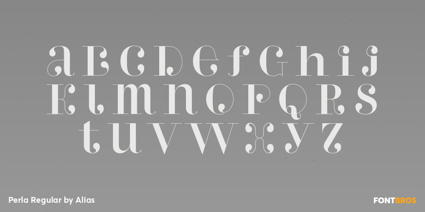 Perla Regular Font Poster #3