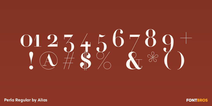 Perla Regular Font Poster #4