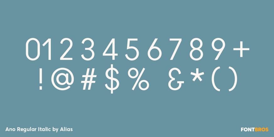 Ano Regular Italic Font Poster #4
