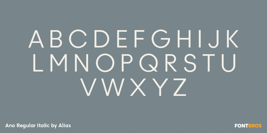 Ano Regular Italic Font Poster #2