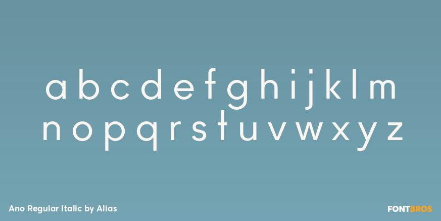 Ano Regular Italic Font Poster #3