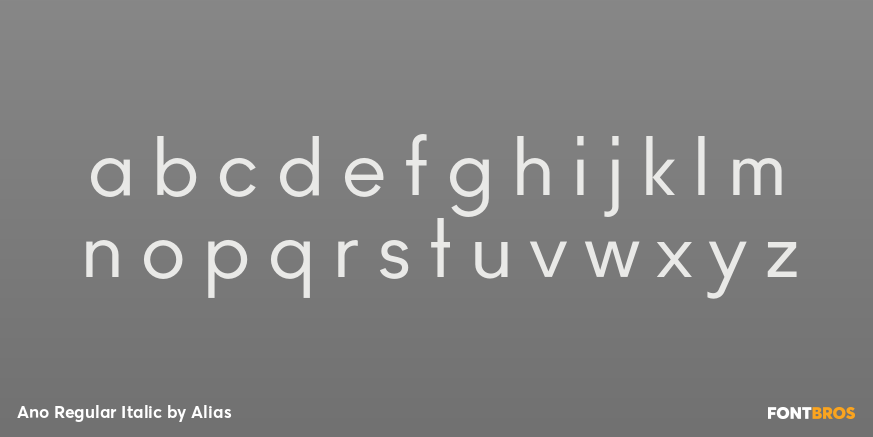 Ano Regular Italic Font Poster #3