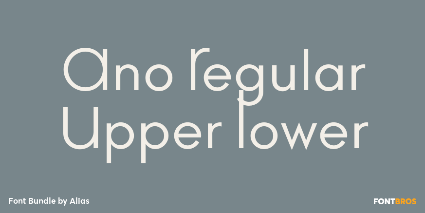 Ano Regular Upper Lower Font Poster #1