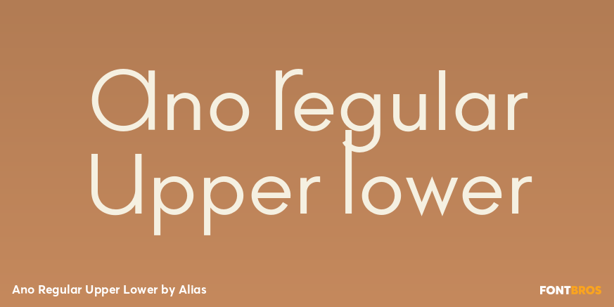 Ano Regular Upper Lower Poster
