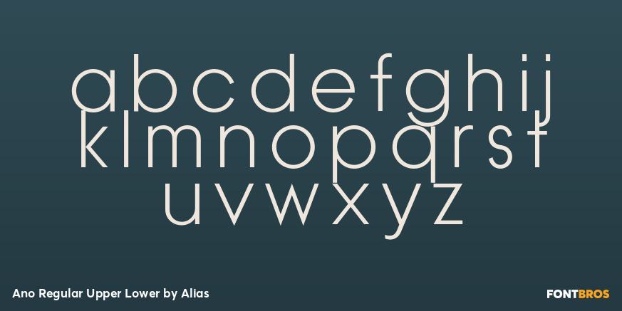 Ano Regular Upper Lower Font Poster #2