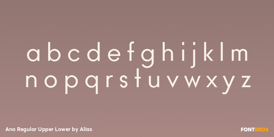 Ano Regular Upper Lower Font Poster #3