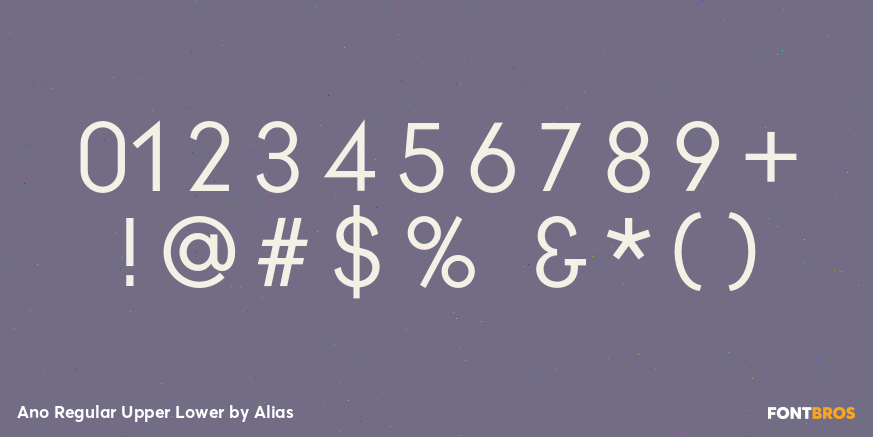 Ano Regular Upper Lower Font Poster #4