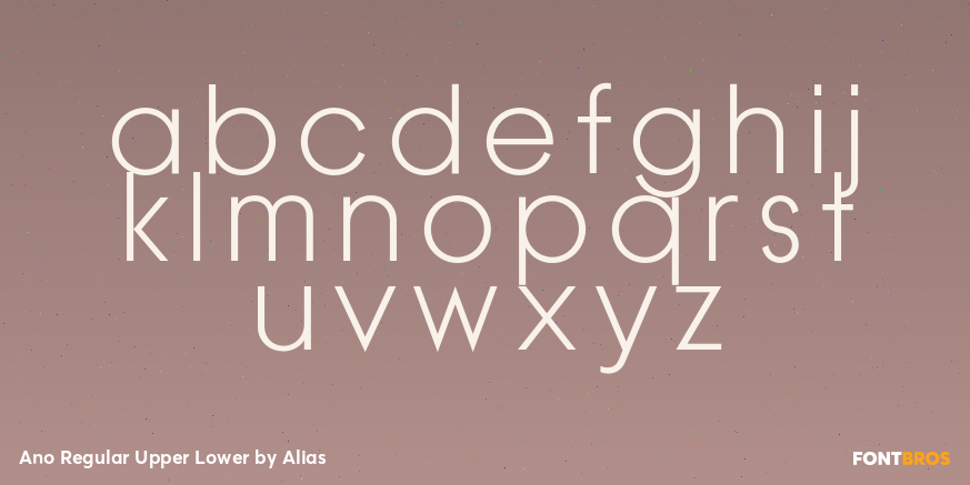 Ano Regular Upper Lower Font Poster #1