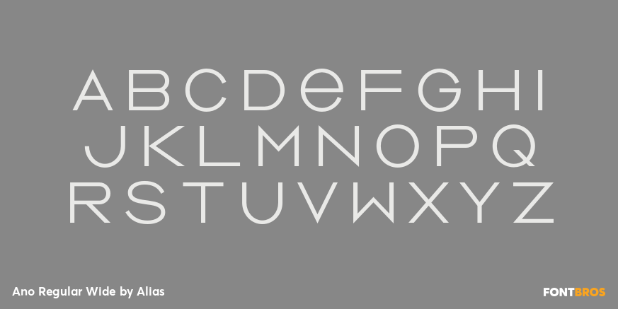 Ano Regular Wide Font Poster #2