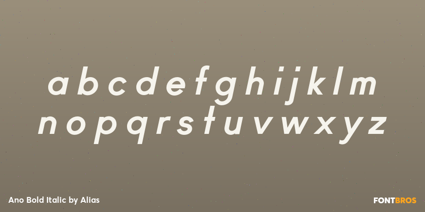 Ano Bold Italic Font Poster #3