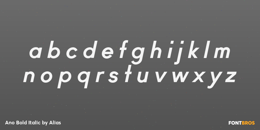 Ano Bold Italic Font Poster #1