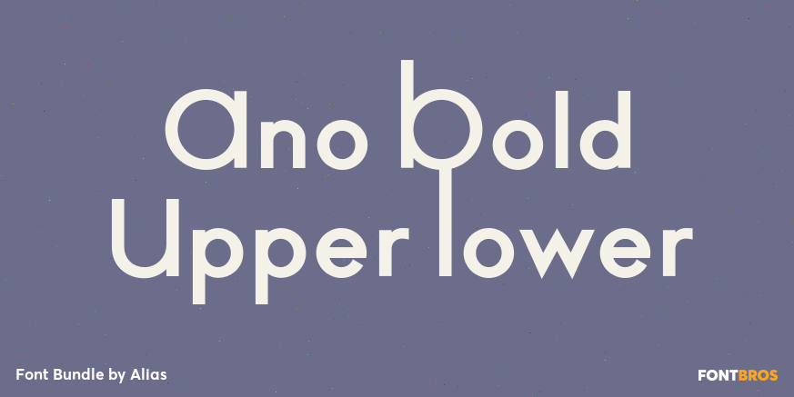 Ano Bold Upper Lower Font Poster #1
