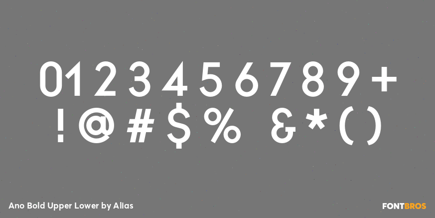 Ano Bold Upper Lower Font Poster #1
