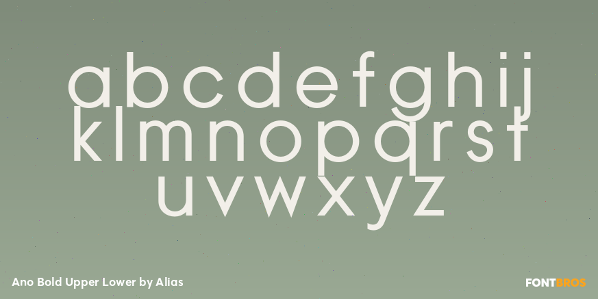 Ano Bold Upper Lower Font Poster #2
