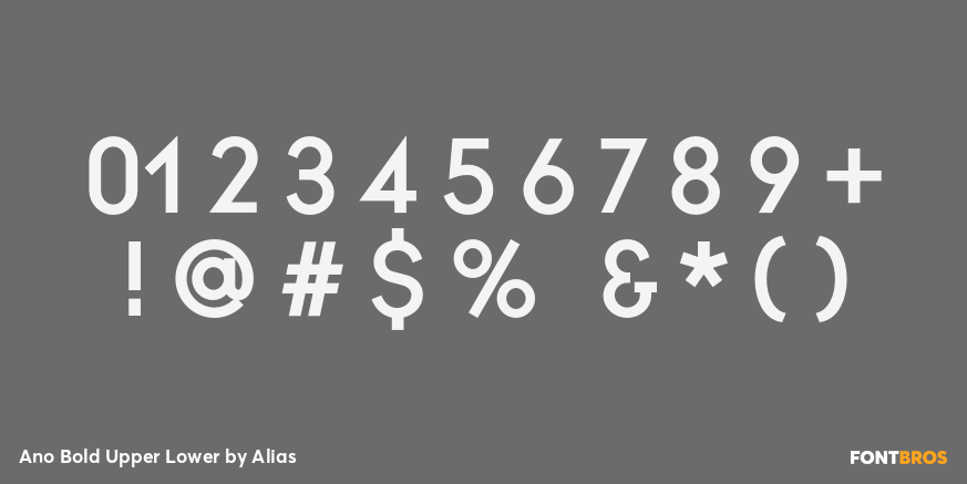 Ano Bold Upper Lower Font Poster #4