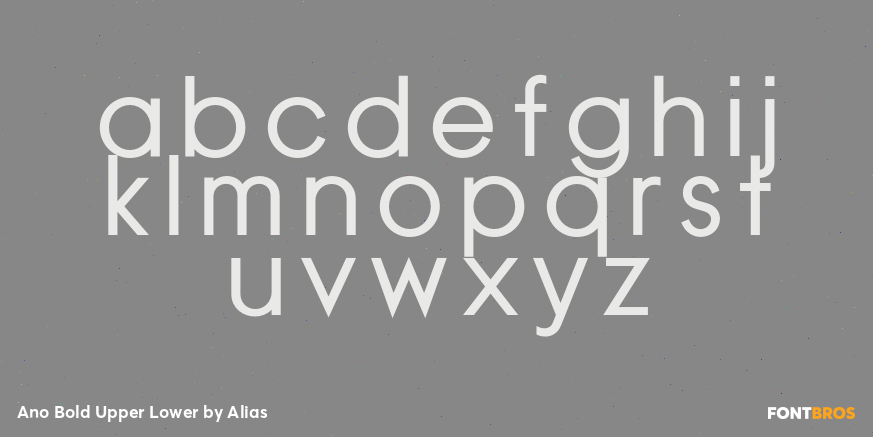 Ano Bold Upper Lower Font Poster #1