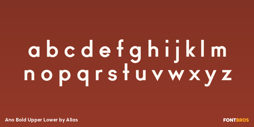 Ano Bold Upper Lower Font Poster #1