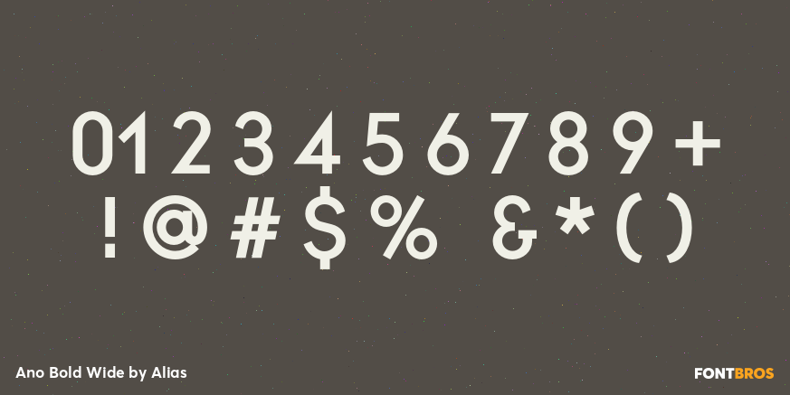 Ano Bold Wide Font Poster #1