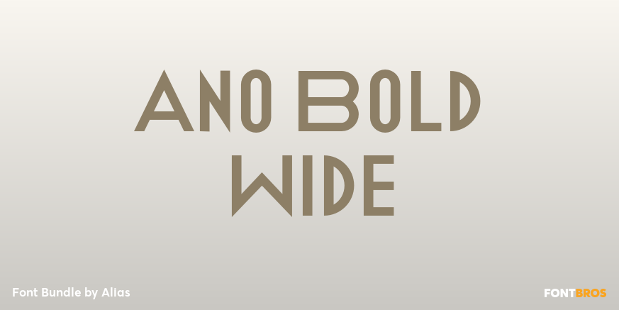 Ano Bold Wide Poster