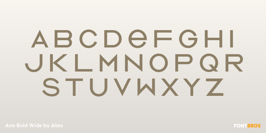 Ano Bold Wide Font Poster #2