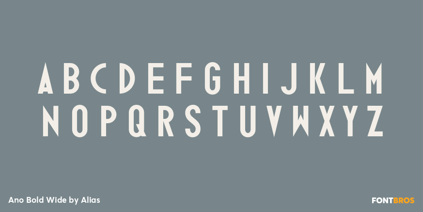 Ano Bold Wide Font Poster #3