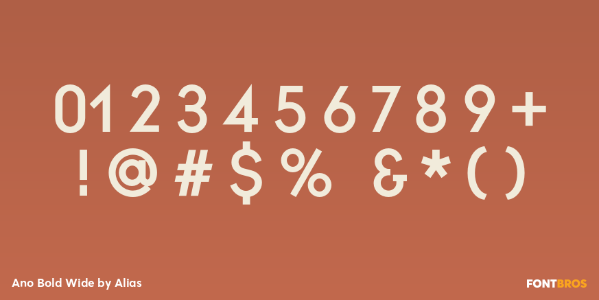Ano Bold Wide Font Poster #4