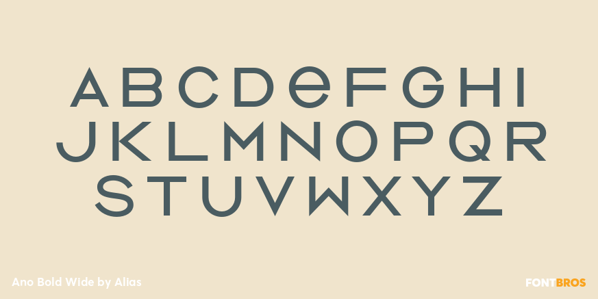 Ano Bold Wide Font Poster #1