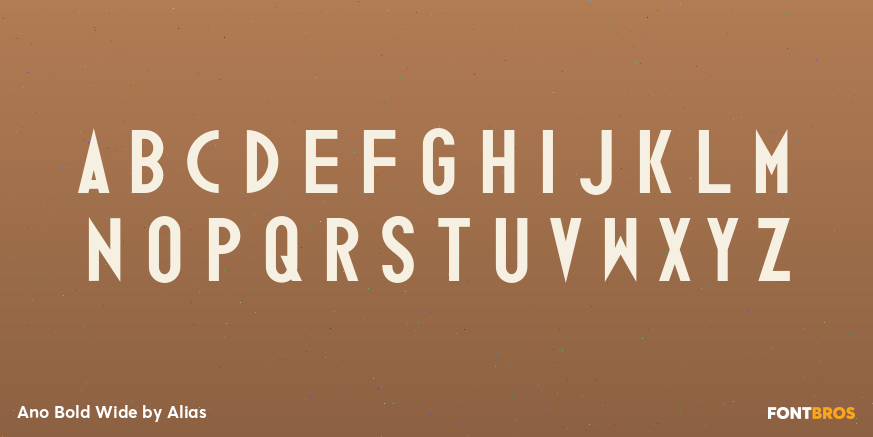 Ano Bold Wide Font Poster #1
