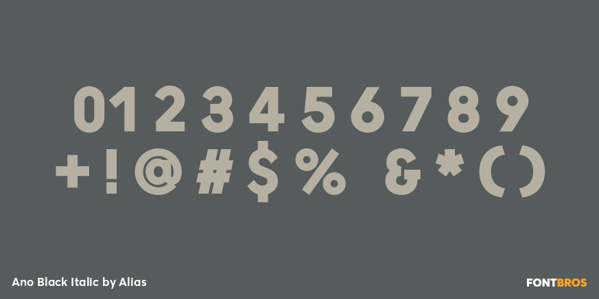 Ano Black Italic Font Poster #4
