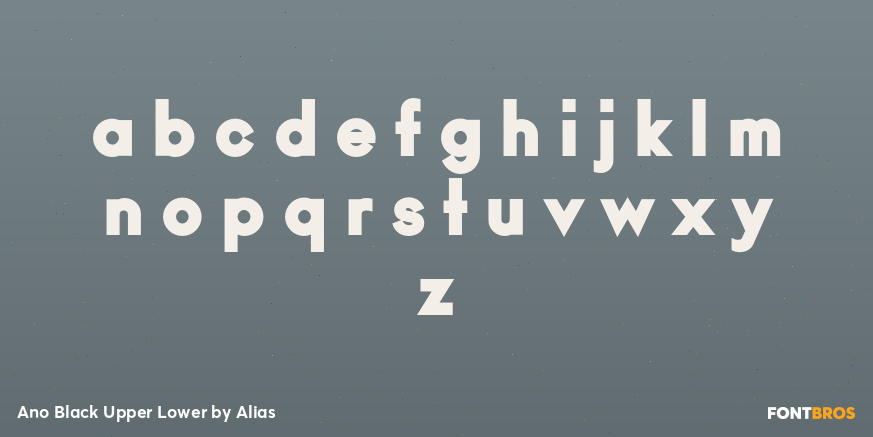 Ano Black Upper Lower Font Poster #3