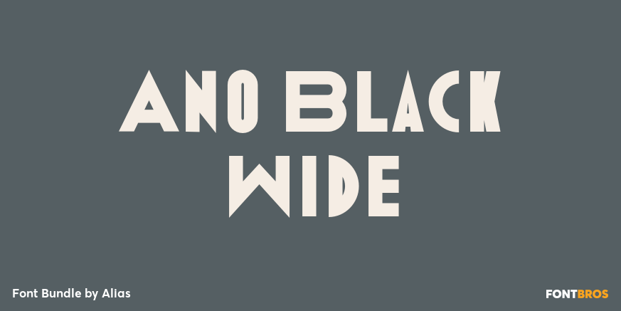 Ano Black Wide Poster