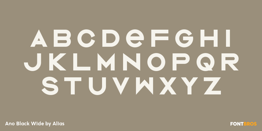 Ano Black Wide Font Poster #2