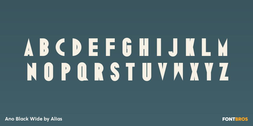 Ano Black Wide Font Poster #3