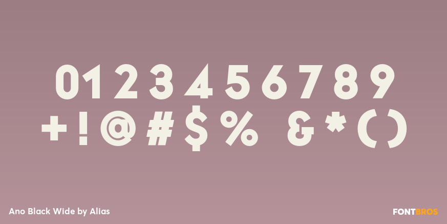 Ano Black Wide Font Poster #4