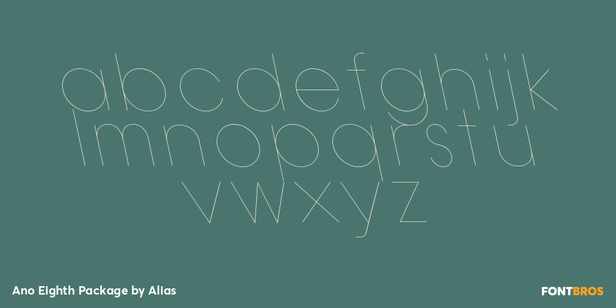 Ano Eighth Package Font Poster #2