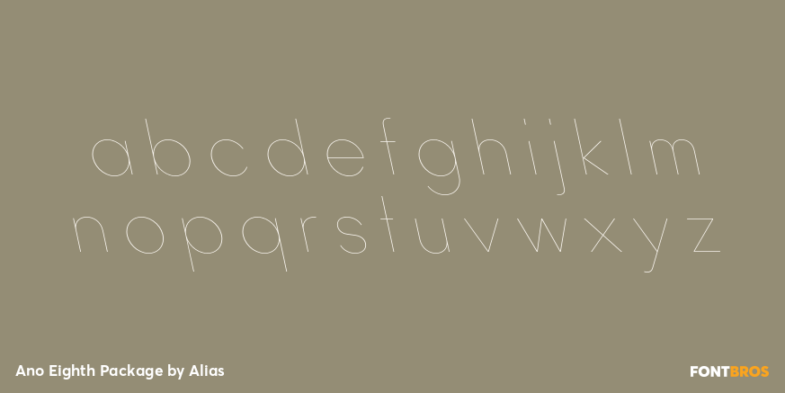 Ano Eighth Package Font Poster #3