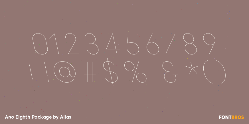 Ano Eighth Package Font Poster #4