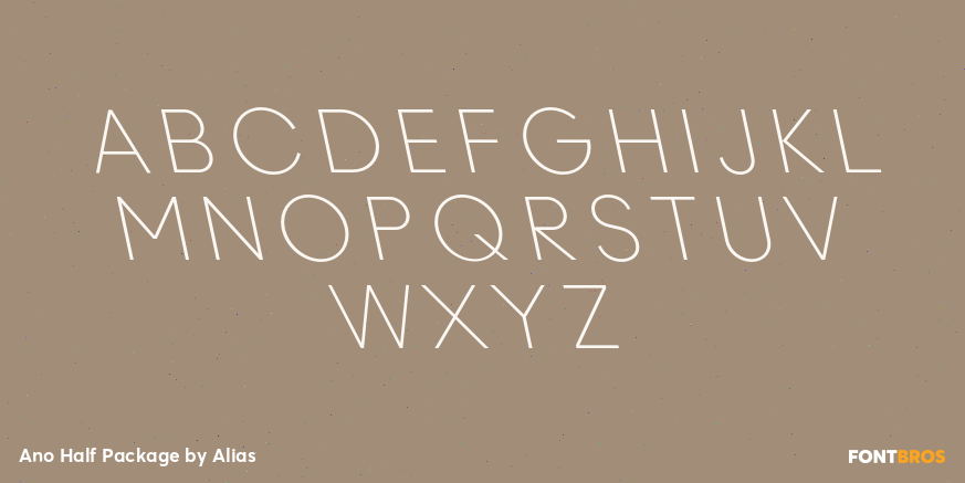 Ano Half Package Font Poster #1