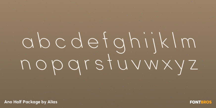 Ano Half Package Font Poster #1