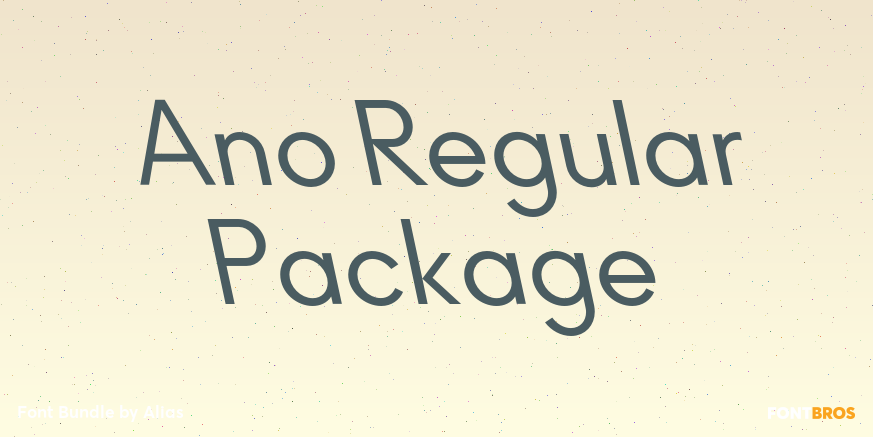 Ano Regular Package Poster