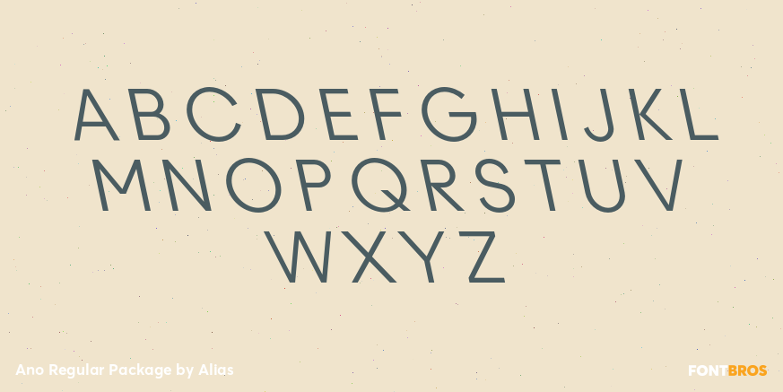 Ano Regular Package Font Poster #2