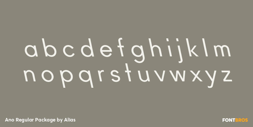 Ano Regular Package Font Poster #3
